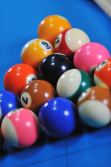 Image showing billiard balls