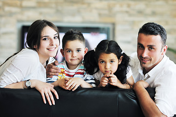 Image showing young family at home