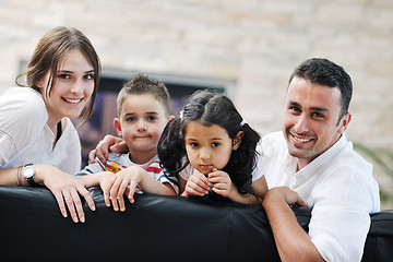 Image showing young family at home