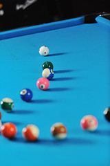 Image showing billiard balls