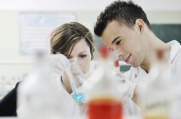 Image showing students couple in lab