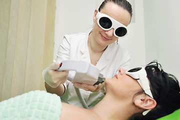 Image showing skincare and laser depilation