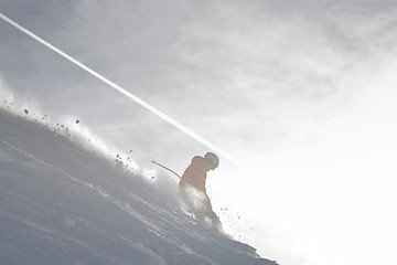 Image showing  skiing at winter season