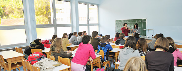 Image showing science and chemistry classees at school