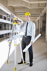 Image showing architect on construction site