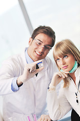 Image showing science people in bright lab