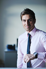 Image showing young businessman at office