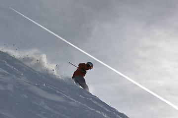 Image showing  skiing at winter season