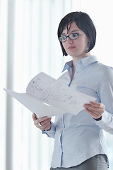 Image showing young business woman on meeting