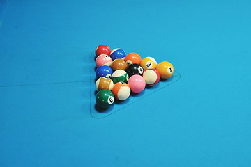 Image showing billiard balls