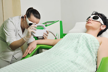 Image showing skincare and laser depilation