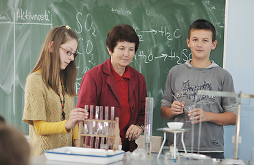 Image showing science and chemistry classees at school