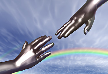 Image showing Reaching