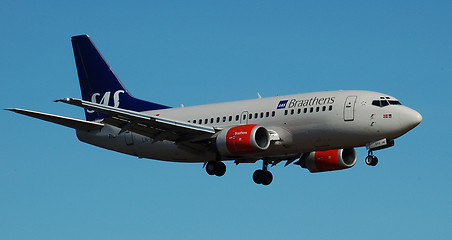 Image showing SAS boeing on final