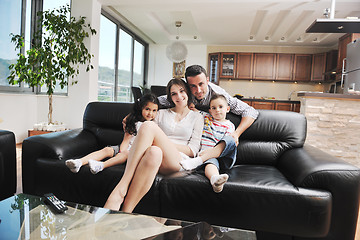 Image showing young family at home