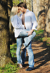 Image showing romantic couple in love outdoor