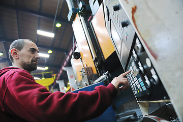 Image showing industry workers people in factory