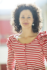 Image showing student girl portrait at university campus 