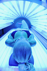 Image showing beauty and spa solarium treatment