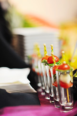 Image showing buffet food closeup