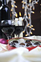 Image showing vine, chocolate and praline decoration
