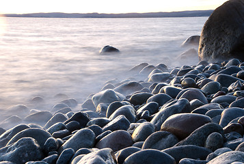 Image showing Rocky shore in Vestfold, Norway.