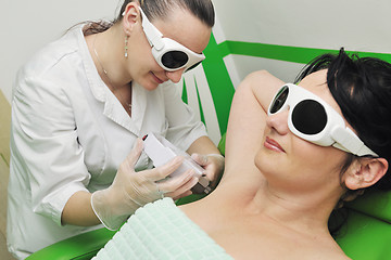 Image showing skincare and laser depilation