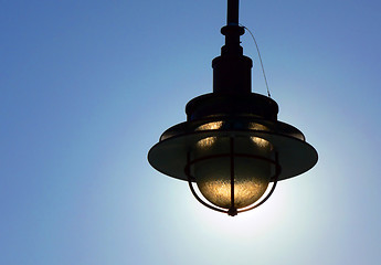 Image showing Lamp Silhouette