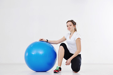 Image showing young woman fitness workout