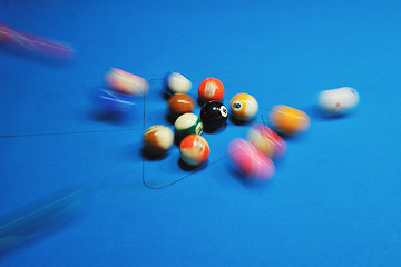 Image showing billiard balls