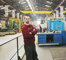 Image showing industry workers people in factory