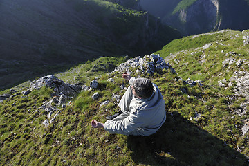 Image showing fresh sunrise at mountain 