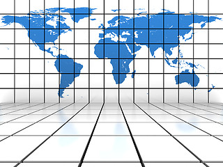 Image showing World map background