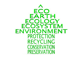 Image showing Eco arrow