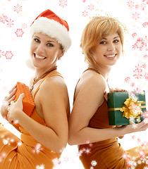 Image showing christmas party girls