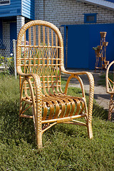 Image showing Armchair from willow rods