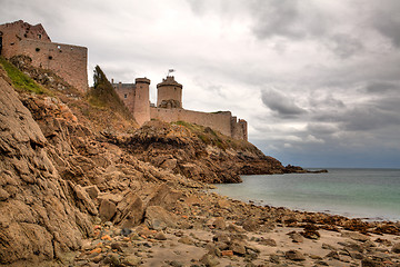 Image showing Fort La Latte-an impressive fortress