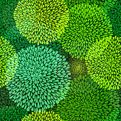 Image showing Green repetitive pattern