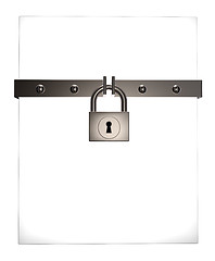 Image showing box and padlock