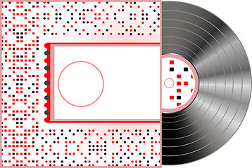 Image showing Vinyl and cover over a white background, abstract art