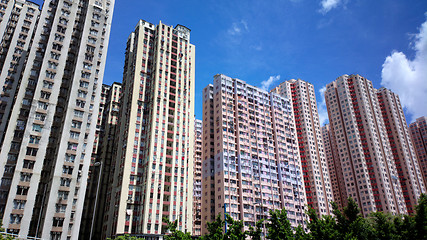 Image showing apartment house in Hong Kong