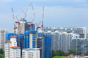 Image showing construction site in Singapore