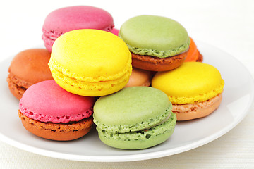 Image showing Colorful macaroon