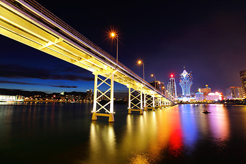 Image showing Macau city at night