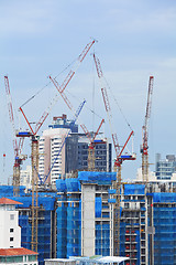 Image showing construction site in Singapore