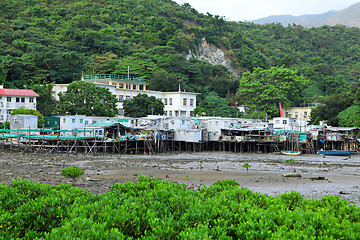 Image showing Fishing village Tai O in Hong Kong