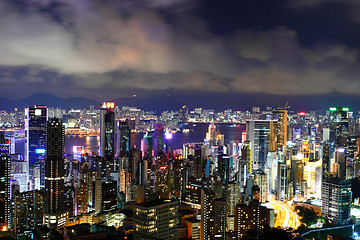 Image showing Hong Kong at night