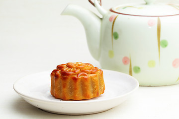 Image showing Moon cake for Chinese Mid autumn festival