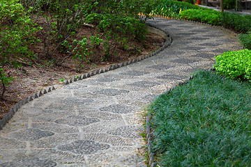 Image showing path in chinese garden