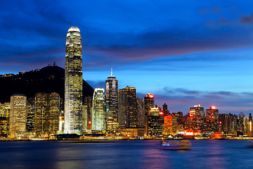 Image showing Hong Kong city at night